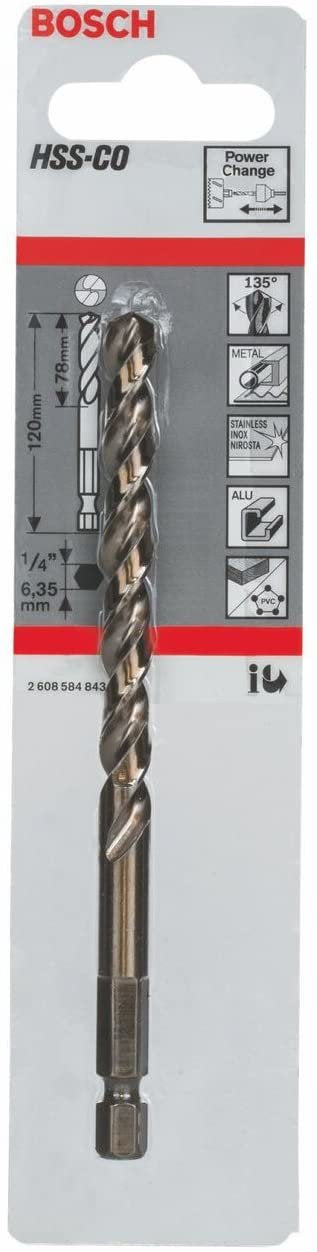 Bosch Professional Hss-Co, Ø 7,15 Mm X 120 Mm Para Sierras Perforadoras 2608584843