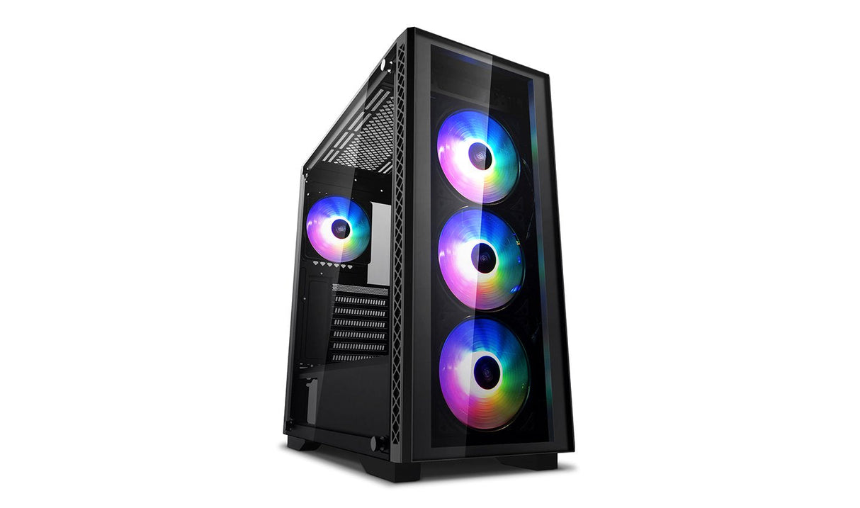 Caja Pc Deepcool Matrexx 50 Add-Rgb 4f Negro Cristal Templado/4xven 120 Mm Argb/Luces Rgb Dp-Atx-Matrexx50-Ar-4f-Ne