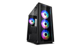 Caja Pc Deepcool Matrexx 50 Add-Rgb 4f Negro Cristal Templado/4xven 120 Mm Argb/Luces Rgb Dp-Atx-Matrexx50-Ar-4f-Ne