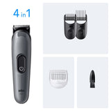 Braun Aio3500 Cortadora De Pelo Y Maquinilla Negro, Gris 14 Níquel-Metal Hidruro (Nimh)