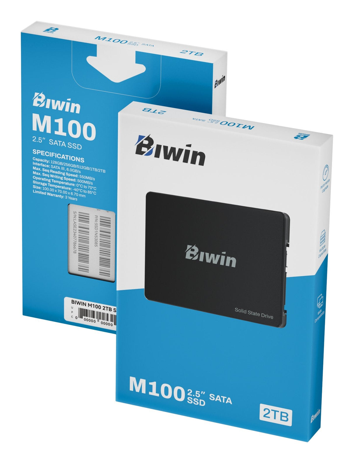 EAN 6955914627369 - Biwin M100 2 TB 2.5" Serial ATA III imagen 16