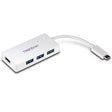 EAN 0710931180084 - Trendnet TUC-H4E hub de interfaz USB 3.2 Gen 1 (3.1 Gen 1) Type-C 5000 Mbit/s Blanco imagen 1