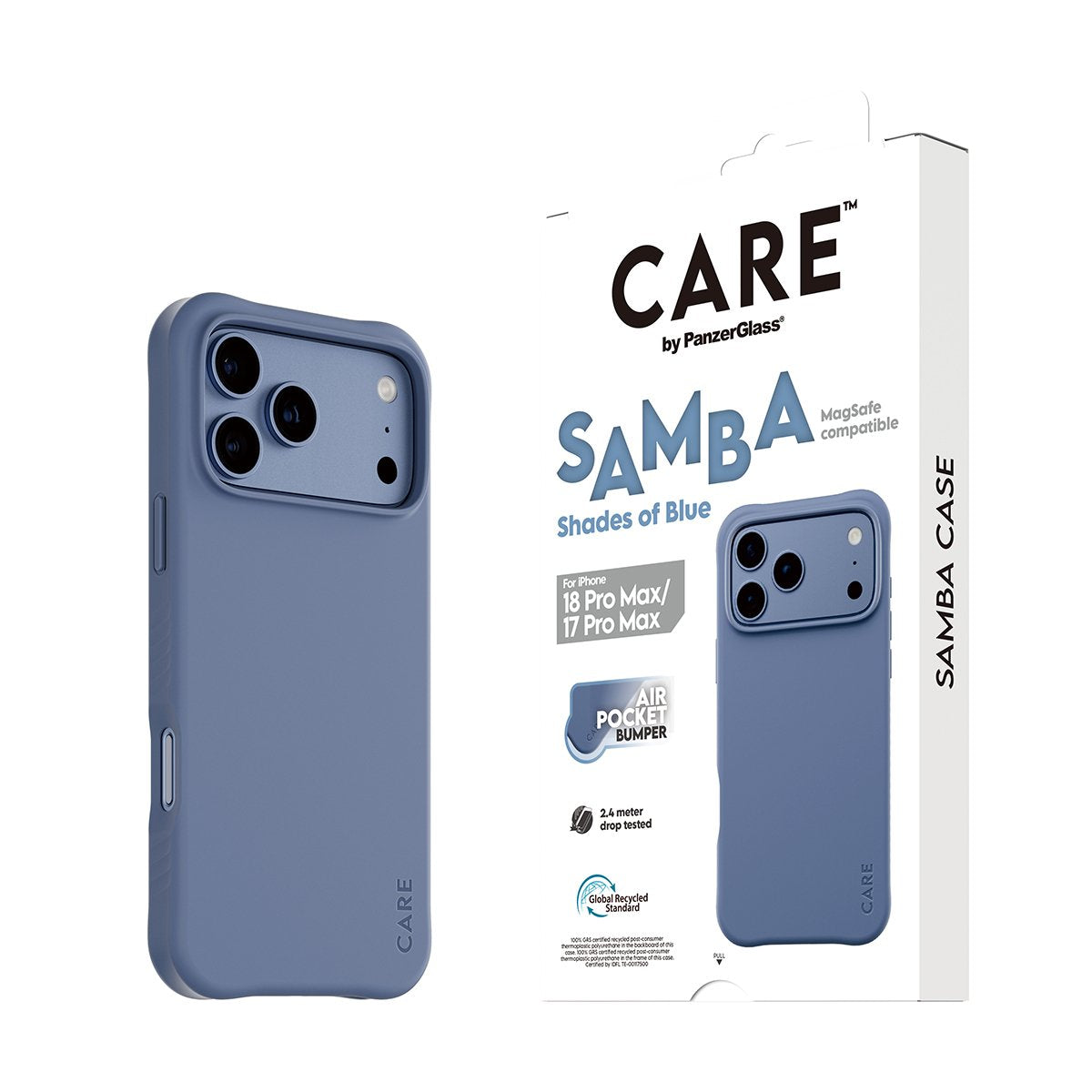 Care Samba Case Shades Blue Magsafe Ip 18pmx 17pmx