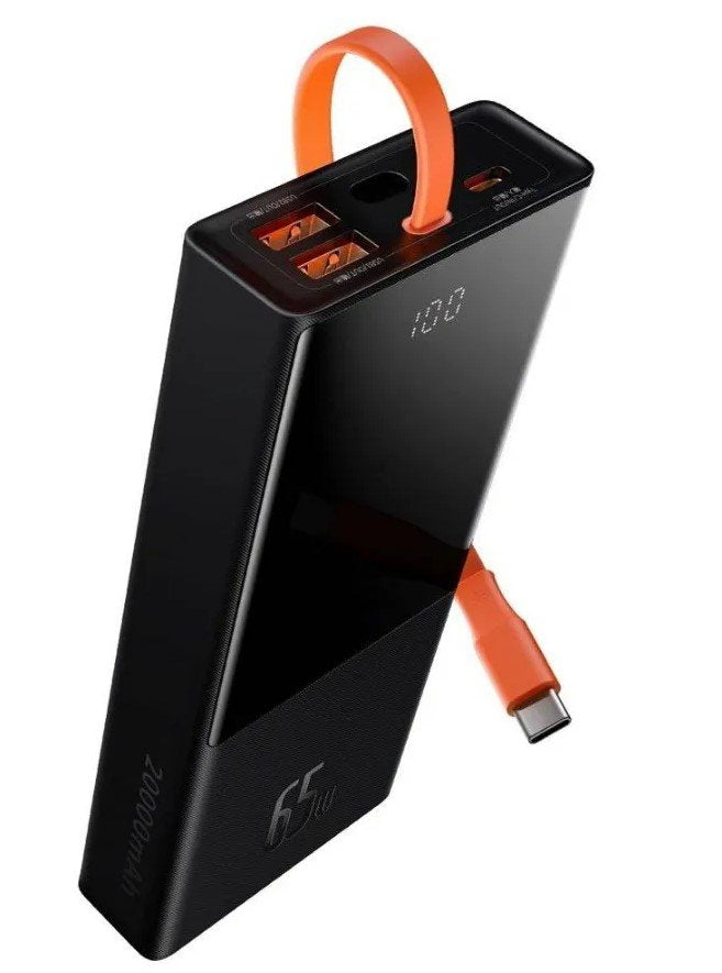Baseus Power Bank Elf 20000mah, Pd, 2 X Usb, Usb-C + Kabel Usb-C 65w