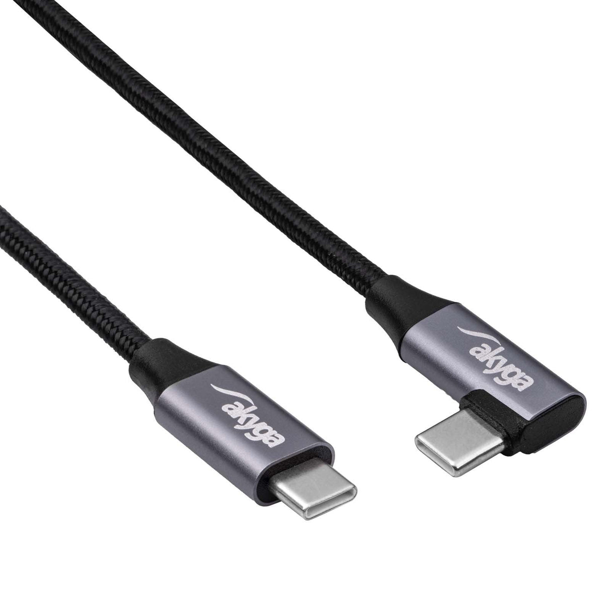 Akyga Cable Usb Ak-Usb-54 Usb Tipo C M Usb Tipo C M Angle Ver. 2.0 60w 1m
