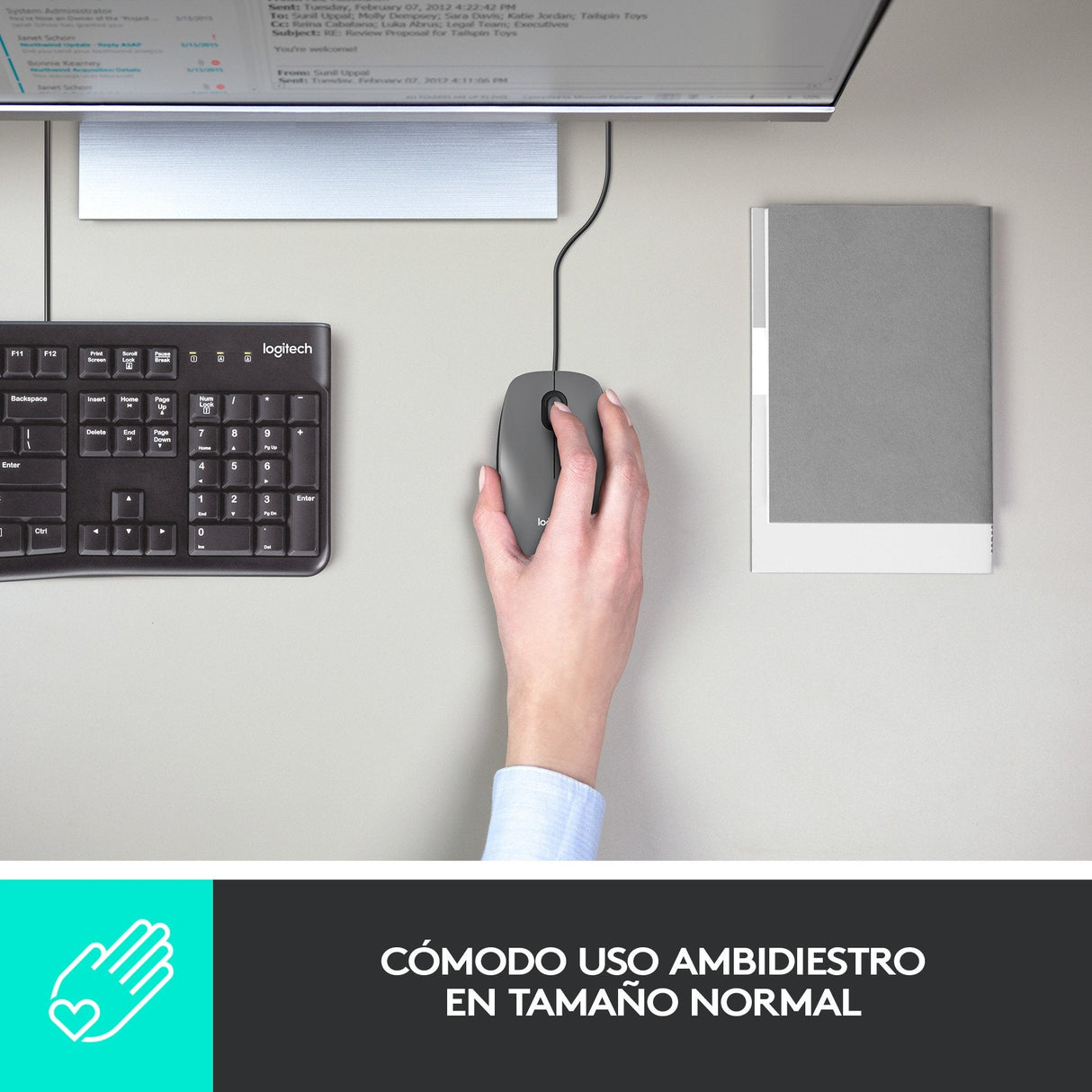 Ratón Con Cable Logitech M100 910-005003 - Usb 2.0 · 1000dpi · Negro
