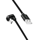 Cable De  3,0m Usb 2.0 0,48 Gbps  Pd60w Usb C Macho A Usb-A Macho Negro Conector C 180º