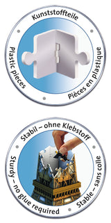 Ravensburger - 3d Puzzle Tour Eiffel, París, Serie Midi Monumentos, 216 Piezas