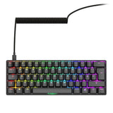 Sharkoon Skiller Sgk50 S4 Gen2, Teclado De Juegos Negro, De-Layout, Gateron Yellow 4044951041923