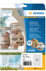 EAN 4008705107518 - HERMA 10751 etiqueta autoadhesiva Rectángulo Permanente Marrón 16000 pieza(s) imagen 1