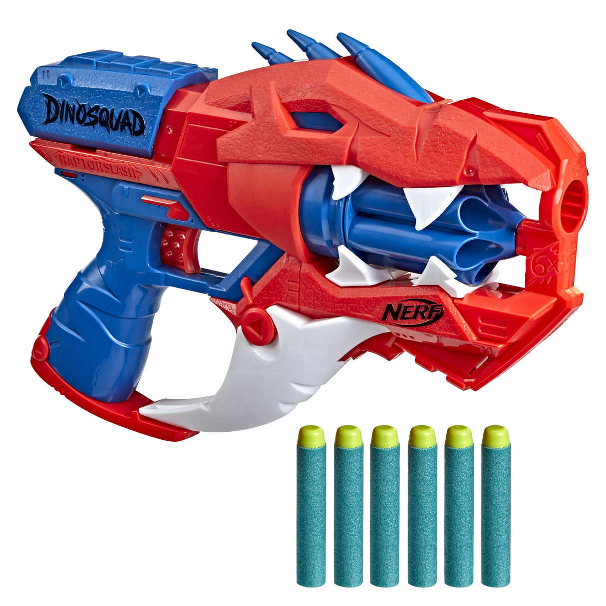 Nerf Dinosquad Raptor Slash Blaster 6 Dardos