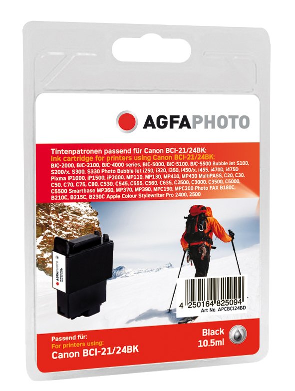 Agfaphoto Apcbci24bd Cartucho De Tinta 1 Pieza(S) Negro