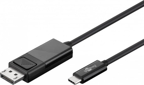 EAN 4040849792953 - Goobay 79295 adaptador de cable de vídeo 1,2 m USB Tipo C DisplayPort Negro imagen 1