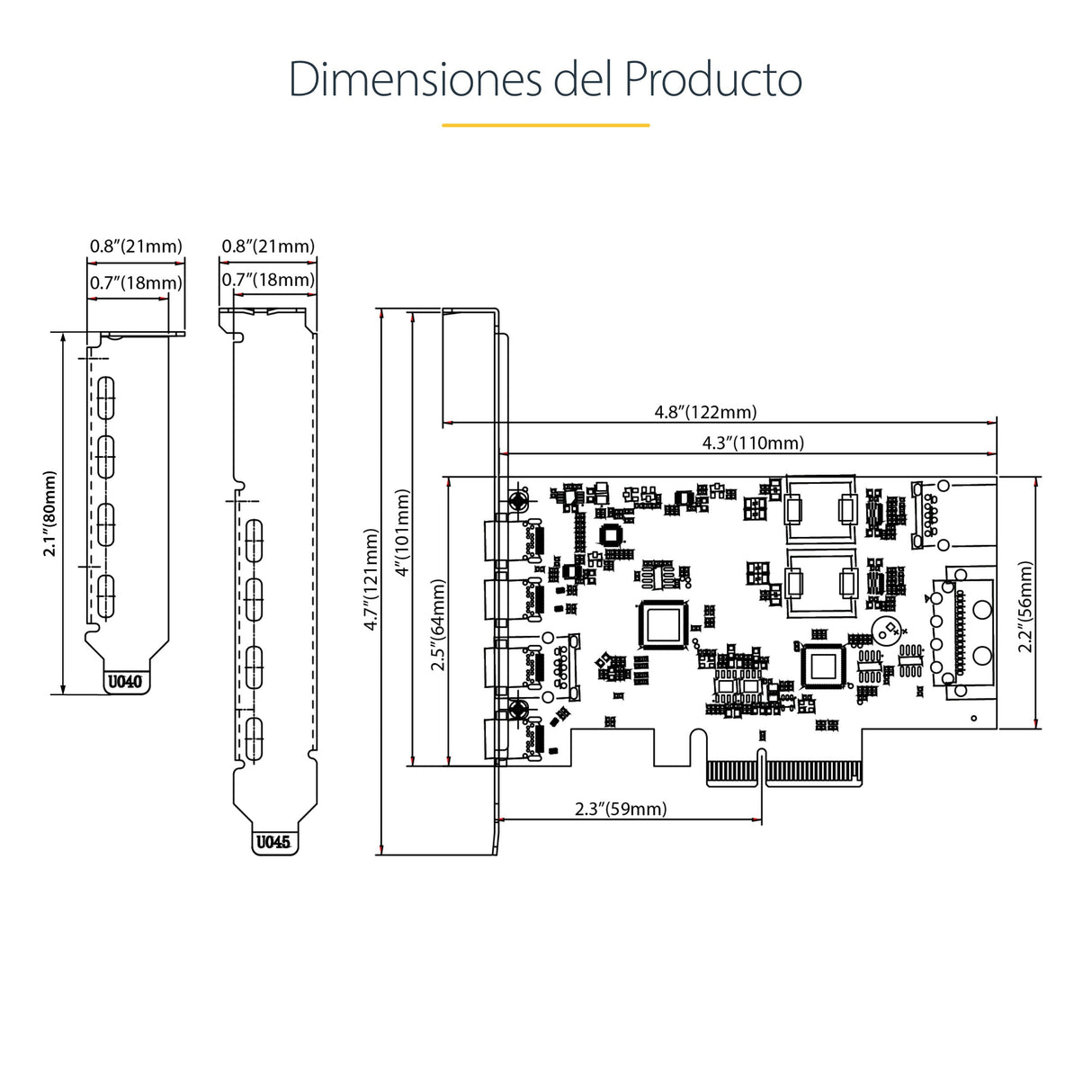 EAN 0065030909174 - StarTech.com PS4C3IA3-USB-C-CARD tarjeta y adaptador de interfaz imagen 13