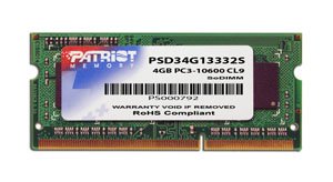 EAN 0879699009850 - Patriot Memory 4GB DDR3 SODIMM módulo de memoria 1 x 4 GB 204-pin SO-DIMM imagen 1