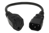 EAN 5704174469292 - Microconnect PE110403SJTC14-IT cable de transmisión Negro 0,3 m NEMA 5-15R C14 acoplador imagen 1