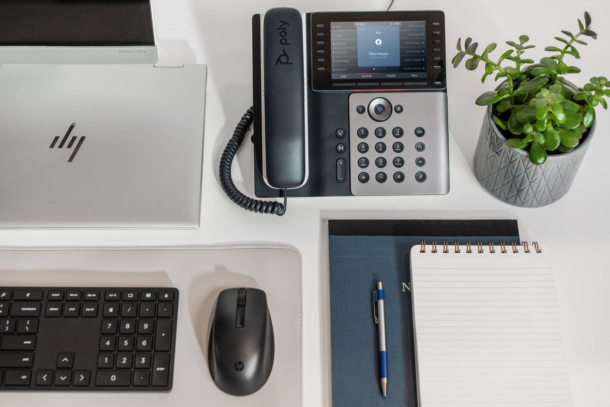 Teléfono Poly Edge E550  Ip Negro 12 Líneas Ips Wifi