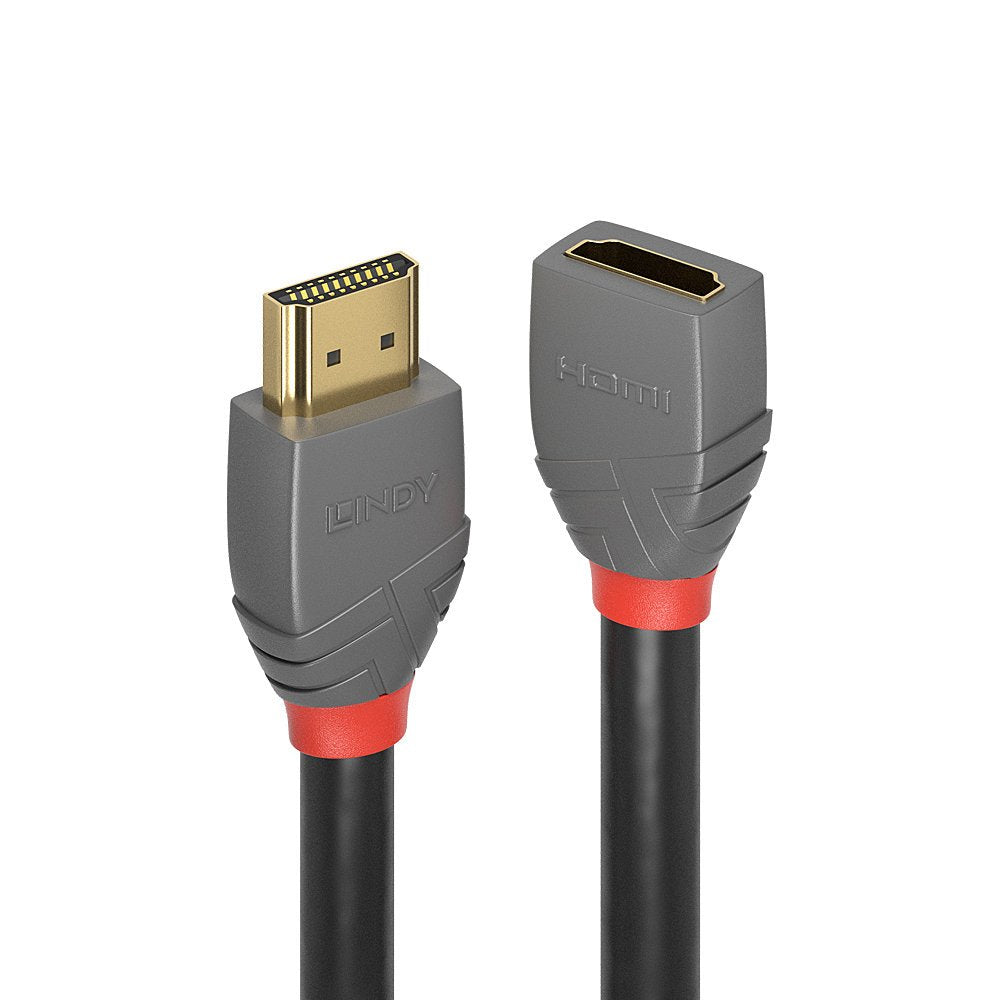 Lindy Hdmi 2.0 Cable De Extensión 0.50m, Línea Anthra