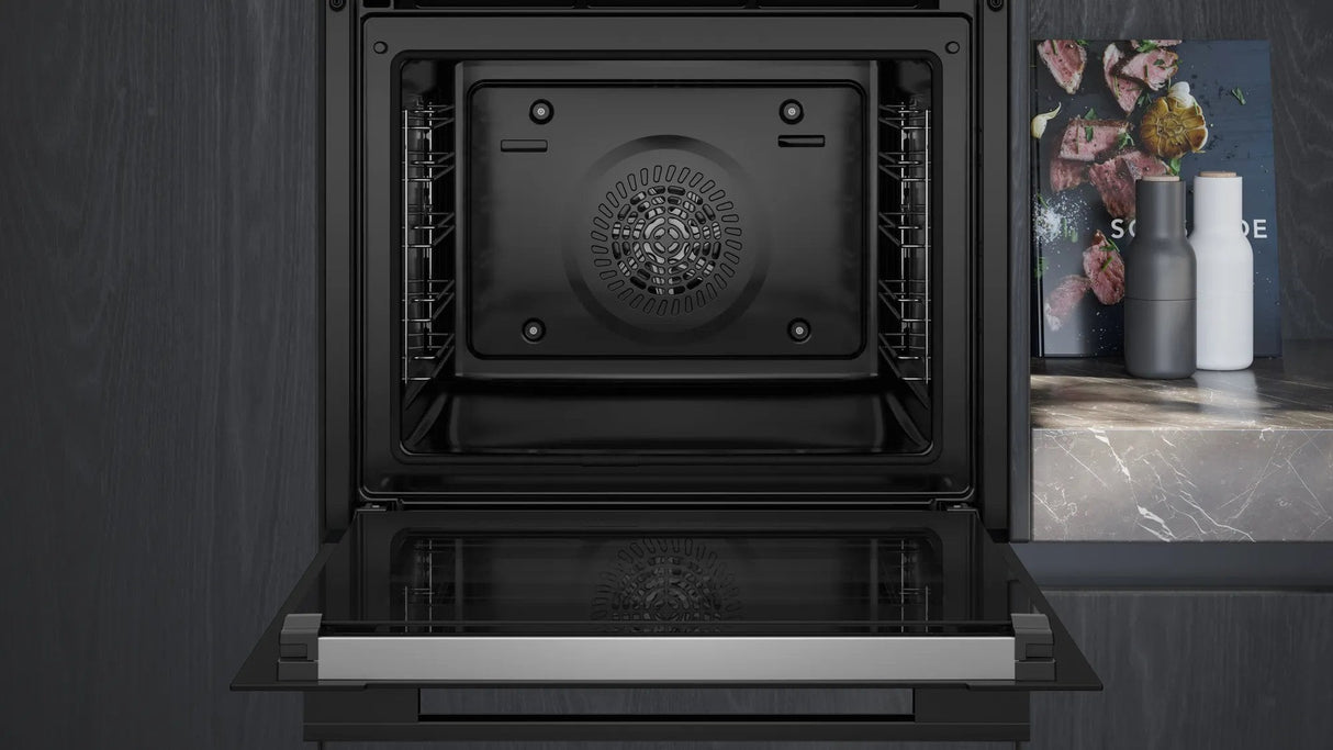Siemens Hb774g1b1 Iq700, Horno Negro/Acero Inoxidable, 60 Cm, Home Connect Hb774g1b1