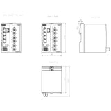 Siemens 6gk5205-3bd00-2tb2 Industrial Ethernet Switch 10 - Switch - 0,1 Gbps