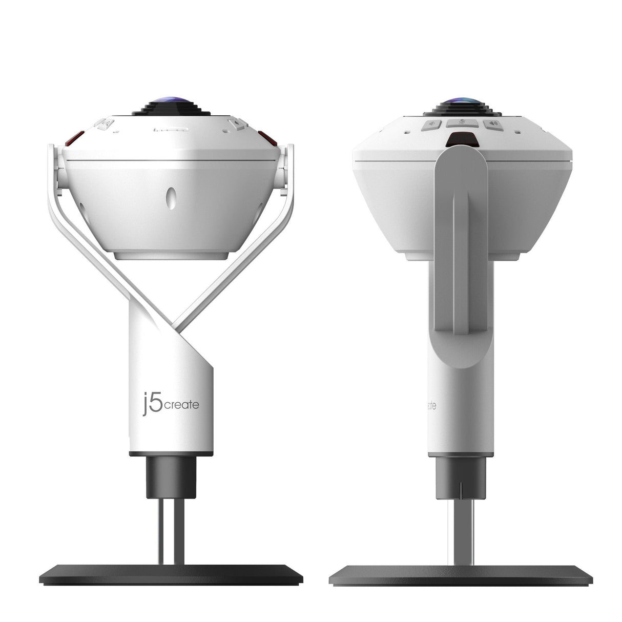 Cámara Web J5create Jvu368  De 360° Alimentada Por Ia Con Altavoz