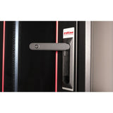 Roline 19-Zoll Netzwerkschrank Basic 22 He, 600x800 Bxt Glastr Schwarz
