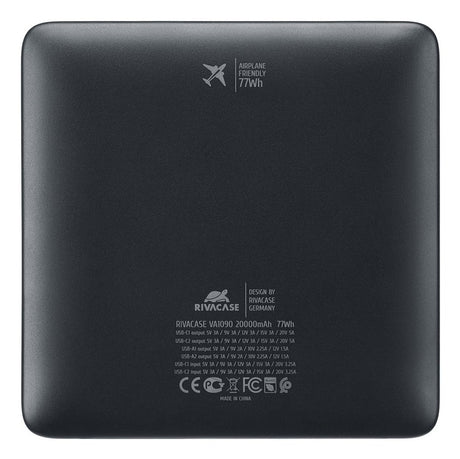 EAN 4260709016337 - Rivacase Turbo Polímero de litio 20000 mAh Negro imagen 4