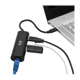 Eaton Tripp Lite 3-Port Usb-C Hub With Lan Port Usb-C To 3x Usb-A Ports And Gbe Usb 3.0 Black