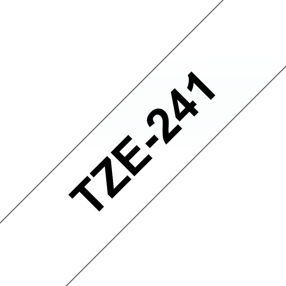 EAN 4977766685306 - Brother TZE-241 cinta para impresora de etiquetas Negro sobre blanco imagen 1