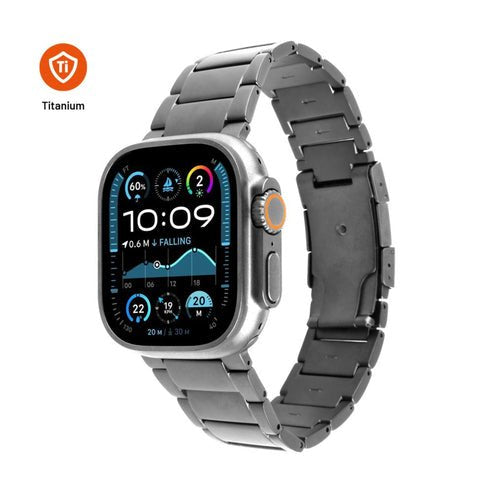 Correa Fija De Titanio Pro Para Apple Watch 44 45 46 49, Titanio Natural