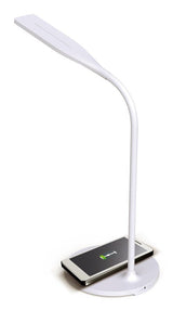 Techly I-Lamp-Dsk10 Lámpara Led De Escritorio Táctil De 5.5w Con Cargador Qi De 15w