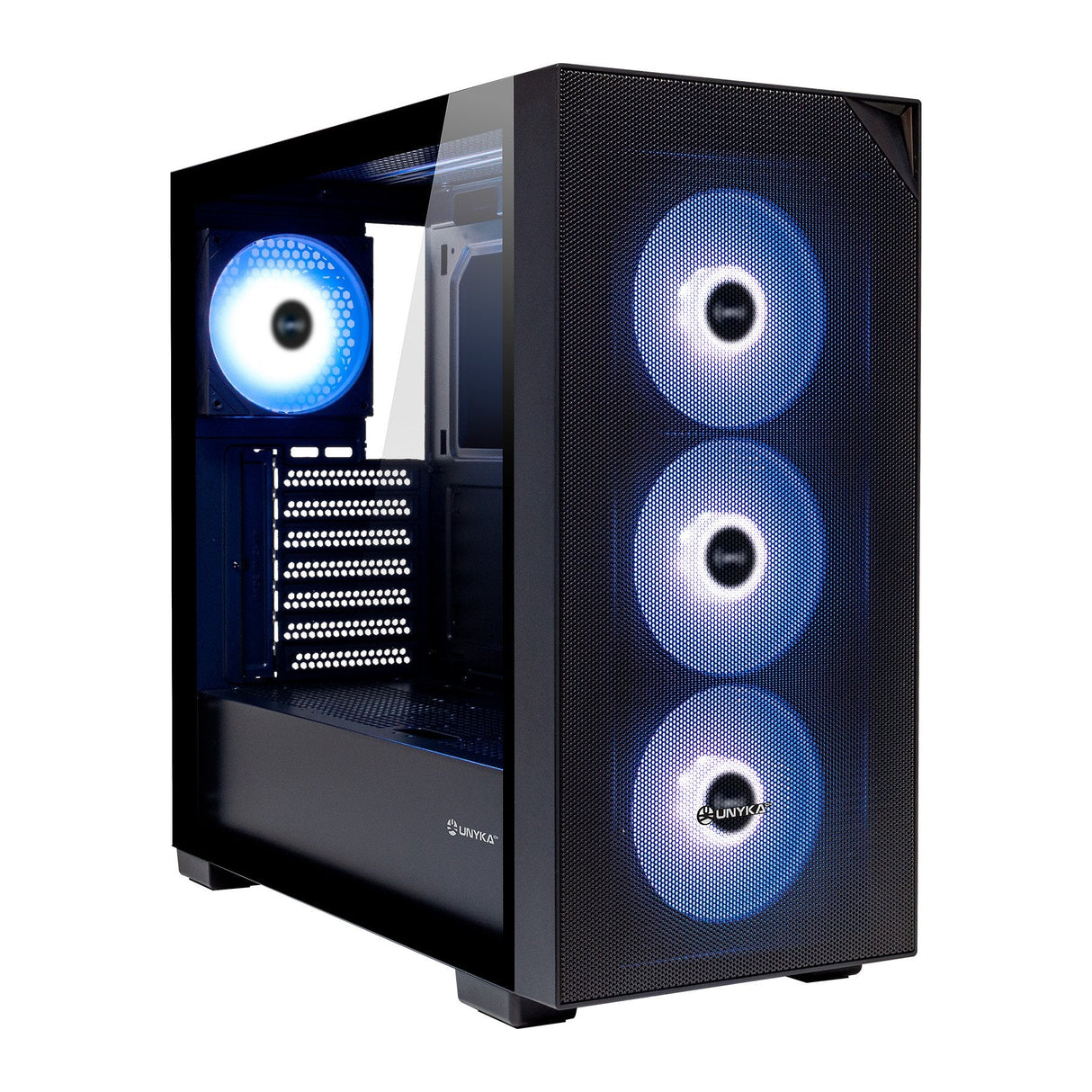 Caja  Pc Unykach Revelat Mesh Black  Atx, Micro Atx, Itx - 3.5", 2.5" - Usb-A 3.0, Usb-C Y