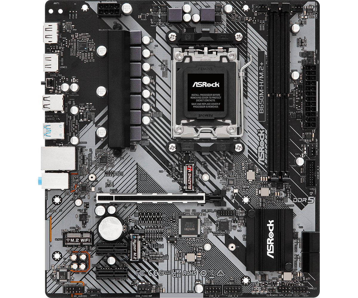 EAN 4710483943768 - Asrock B650M-H/M.2+ AMD B650 Zócalo AM5 micro ATX imagen 1
