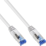 25pcs. Bulk-Pack Inline® Cable De Red S/Ftp Pimf Cat.6a Halogen Free 500mhz White 3m