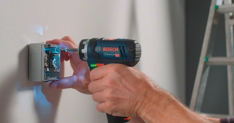 Taladro/Destornillador Bosch Professional  Inalámbrico Gsr 12v-15 Fc Professional, 12 Voltios Azul/Negro, 2 Baterías De Iones De Litio De 2,0 Ah, En L-Boxx 06019f6000