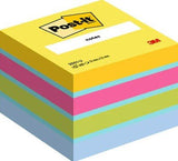 Notas Adhesivas Post-It Mini Cubo 51x51mm Amarillo Ultra Compuesto Por Los Colores Amarillo, Rosa, Verde Y Azul. 400hojas Minicubo