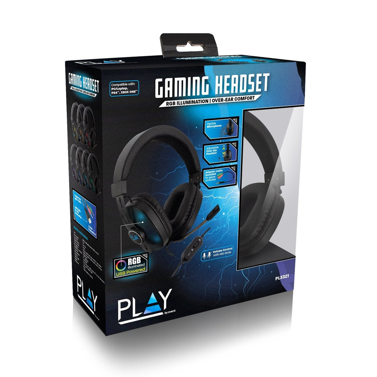 Auricular Gaming Ewent Pl3321 Con Microfono Pc & Consola