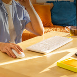 EAN 5099206092594 - Logitech 920-009824 teclado Ratón incluido Oficina RF inalámbrico QWERTY Inglés Blanco imagen 4