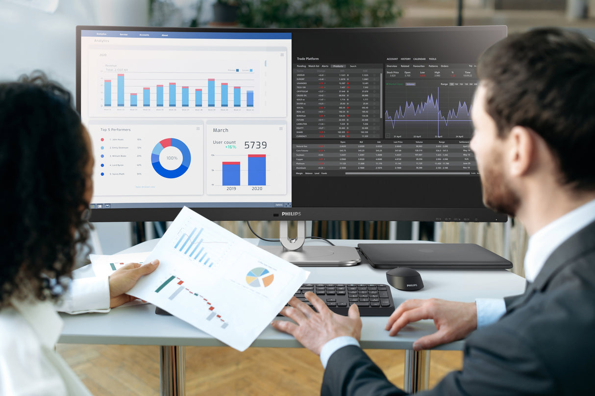 EAN 8712581806040 - Philips 5000 series 34B2U5600C/00 pantalla para PC 86,4 cm (34") 3440 x 1440 Pixeles Dual QHD LCD Gris imagen 10