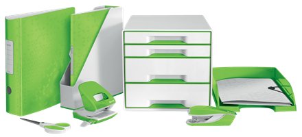 Leitz Bandeja Wow Formato Vertical Verde Metalizado -5und-