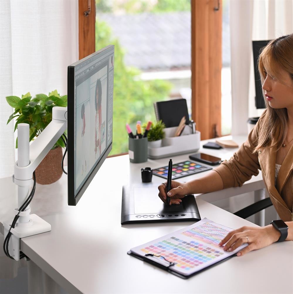 Soporte De Monitor Ergotron 45-669-216,  Blanco