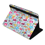 Funda Universal Silver Ht Estampada Para Tablet 9pulgadas A 11pulgadas Cool Ice Pop Metal Rojo Puntos Azules