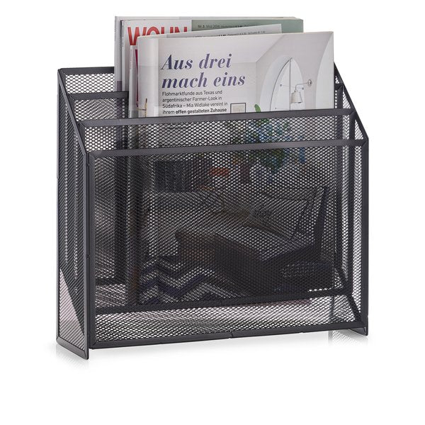 Zeller Zeitungsständer Metal Negro , Din A4