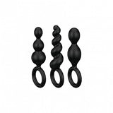 Satisfyer - Anal Plugs Set 3 Pcs Negro