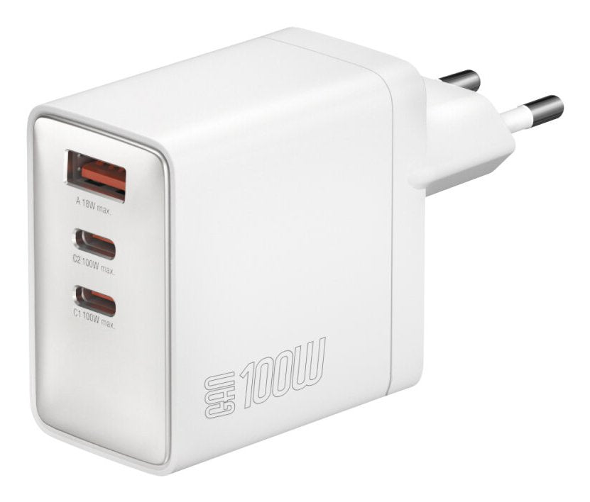 4smarts Netzladegert Gan Pocket 100w 2c+1a, Weiss