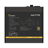 Ocypus Iota P750 Negro (Negro, 1x 12-Pin High Power Gpu, 3x Pcie, Gestión De Cables, 750 Watt) Iota-P750-G1ffbk024x-Eu