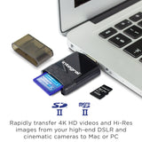 Lector De Tarjetas Usb-A 3.0 Integral Dual Slot (Negro)