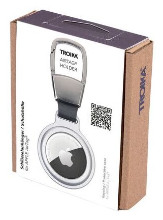 Troika Schlüsselanhänger Airtag Holder Platafarben