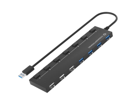 EAN 4015867226339 - Conceptronic HUBBIES09BP hub de interfaz USB 3.2 Gen 1 (3.1 Gen 1) Type-A 5000 Mbit/s Negro imagen 4