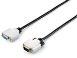 Cable Alargo Svga  Equip 3coax Macho - Hembra 10m Con Ferritas Carcasa Metalica Hq 118854